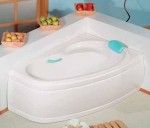 POLYSAN NAOS vana 180 x 100 x 43 cm levá bílá