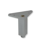 Nožičky DEMOS  k nábytku hranaté ALU